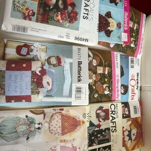 4/$100 McCall Simplicity Crafts sewing Festive Pattern Set of NINE 🪡